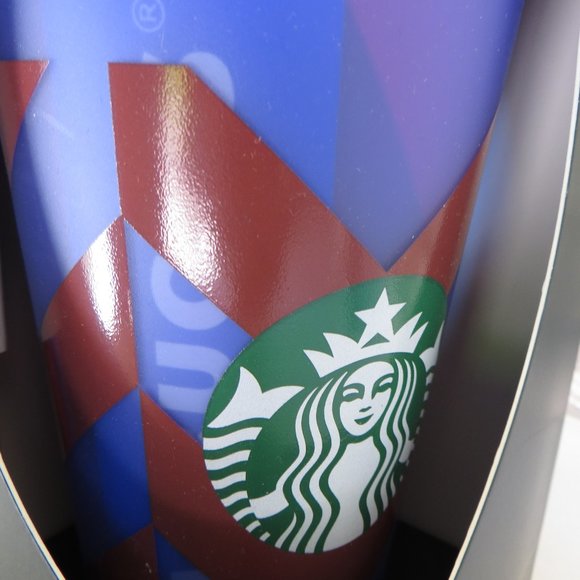 NWT 5 Starbucks reusable cold cups with lids & straws. Size 24oz. - Picture 3 of 10